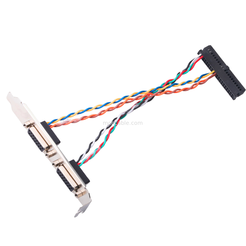 2 40 Pinに電気組のLvdsケーブルDb15のコネクターの女性15 Pin 205205-2