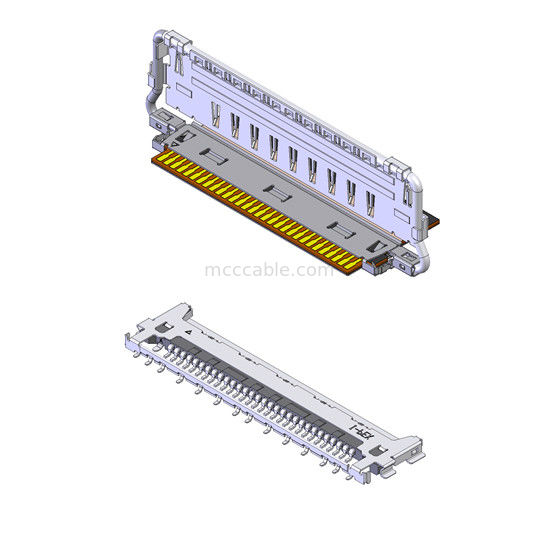 マイクロコアシアルケーブル 20862-040T-01 40P 横交配型 FPCプラグコネクタ 多点接地で完全に遮断