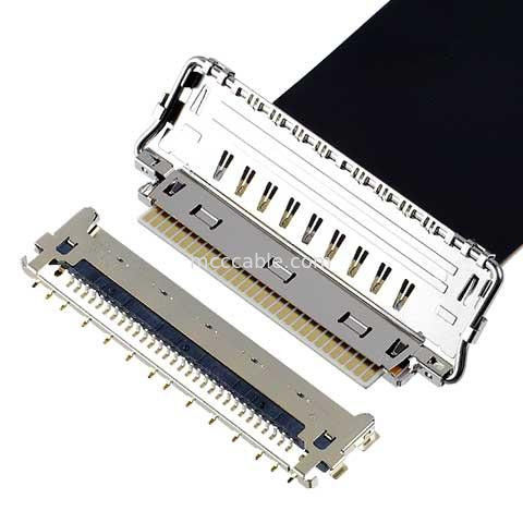 マイクロコアシアルケーブル 20862-040T-01 40P 横交配型 FPCプラグコネクタ 多点接地で完全に遮断