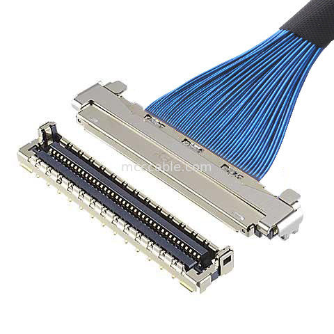 MICRO COAX CABLE 30P 20878-030T-01 マイクロコアシアルLVDSケーブル EMCシールドと機械的なロック