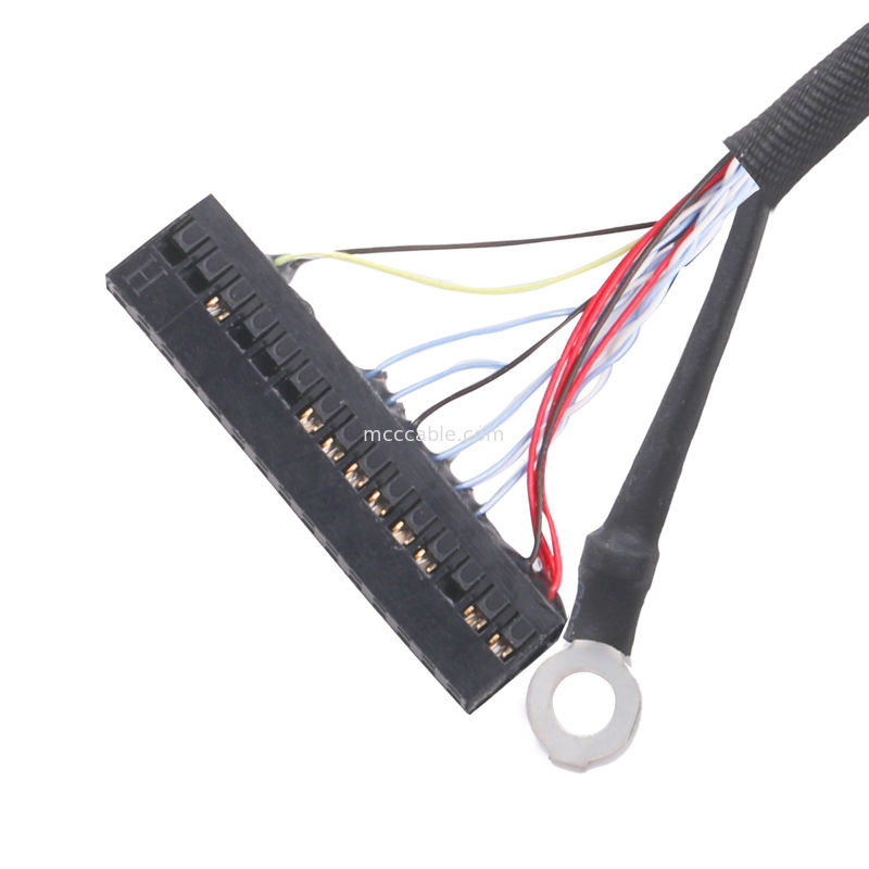 lvdsEDPケーブル ピッチ 0.5mm コアシアルケーブル組成 本物のボディ・プル・リング または真似