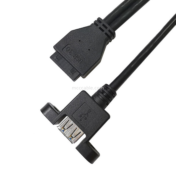USB 3.0のパネルの台紙20のPinヘッダーのマザーボード注文ワイヤー馬具へのx2