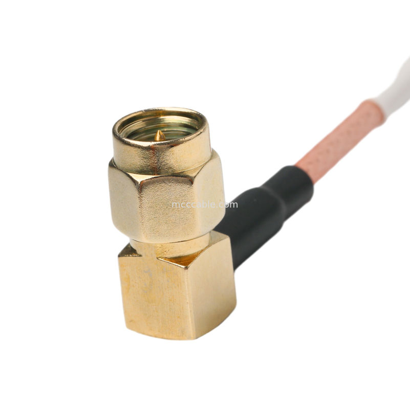 Ip67 ロス カスタム コアックスケーブル ラ スマプラグ 右角プラグ Rg316 OEM / ODM