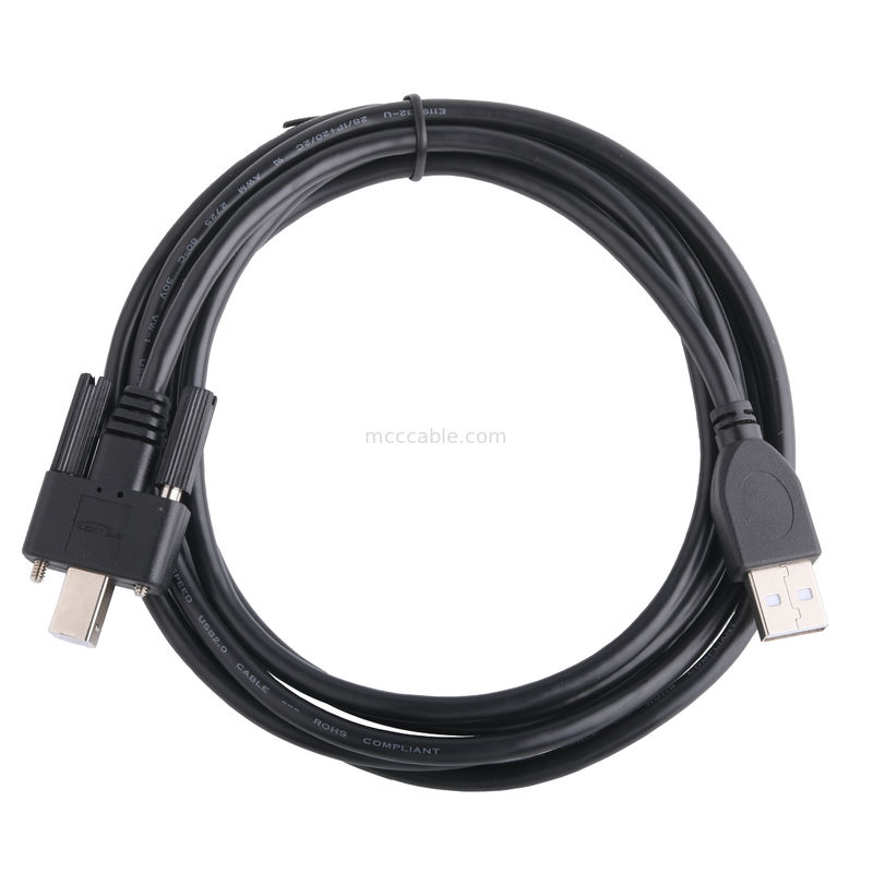 UL プリンター接続ケーブル Usb 2.0 Type A to Type B ロック