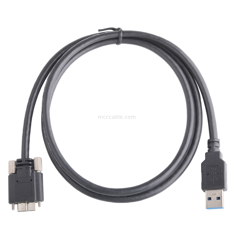 黒色 5gbps Usb 3.0 to Usb マイクロB 充電ケーブル 長さ オーダーメイド Rohs