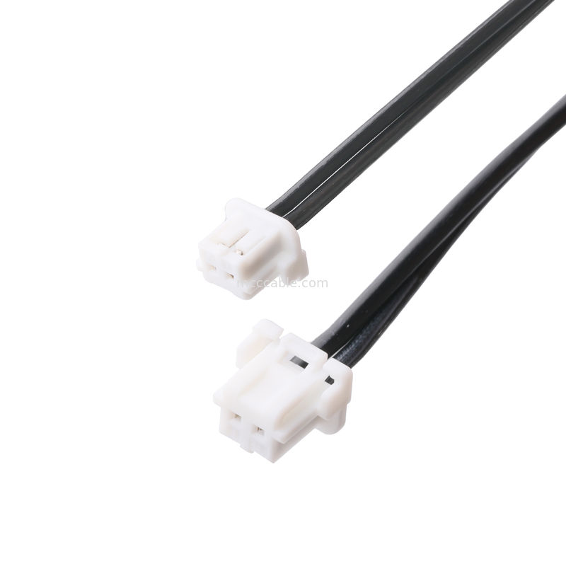 DCプラグ 2.1*5.5mm 溶接型 PVC 外観 鋳造 90 角からホワイトハウジング 2P MOLEX F