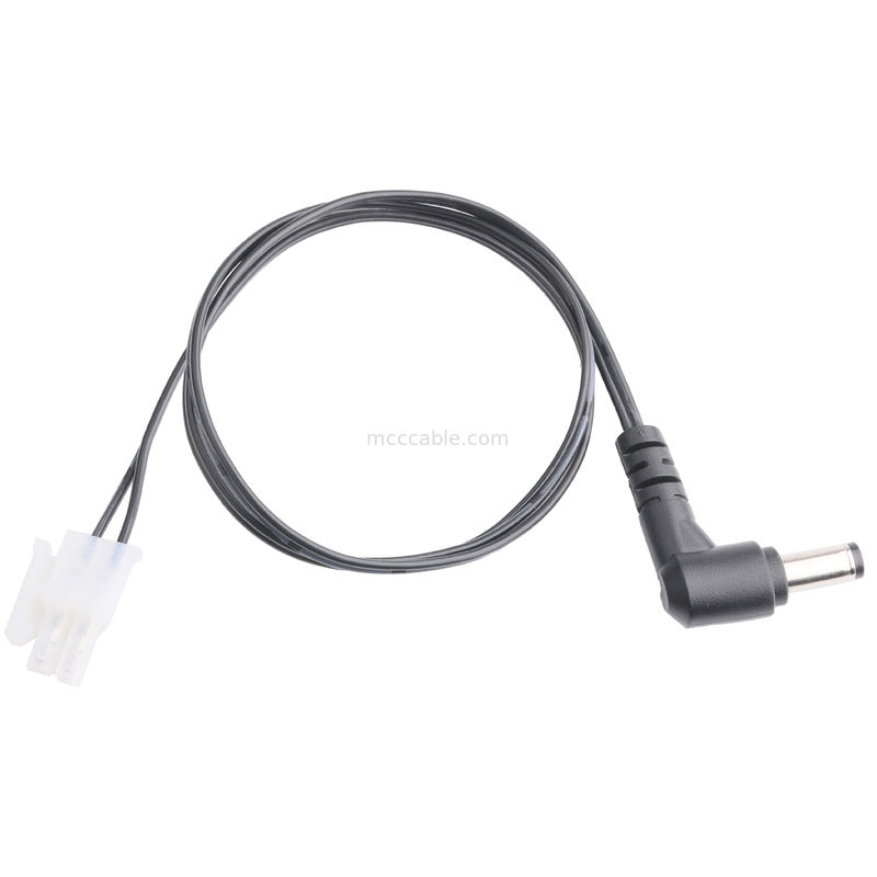 DCプラグ 2.1*5.5mm 溶接型 PVC 外見 鋳造 90 角度から MOLEX 39012020 PITCH 4.2mm 1*2Pハウジング