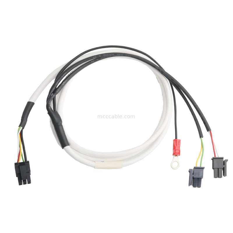 LVDS CABLE HSG 43025-0600 Picth 3.0mm MX to HSG 43025-0200 と RV1.25-4 コンネクタ OEM/ODM ケーブル長さ カスタマイズ