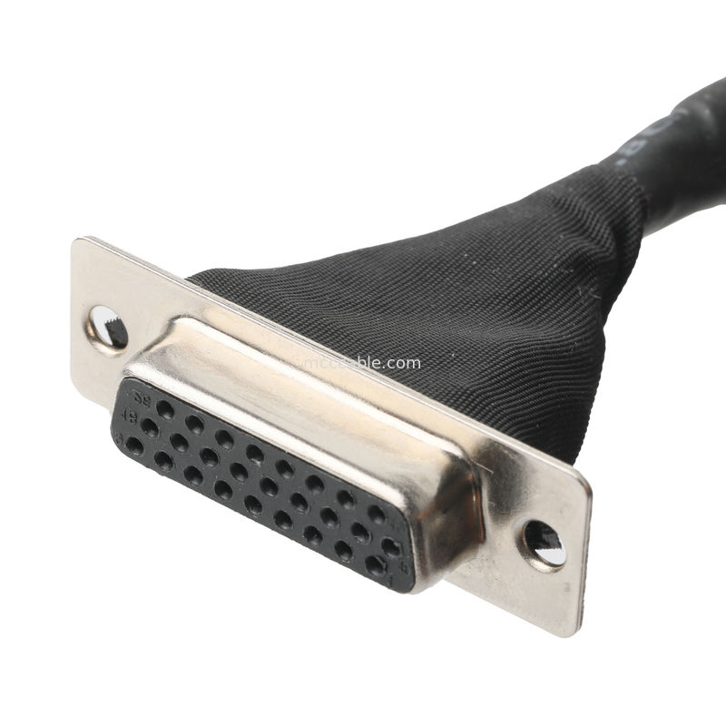 Lvdsケーブル組  DF13-40Pinピッチ1.25mmからHD-SUB 26P女性スローダーUL 1007 20AWGケーブルOEM/ODM