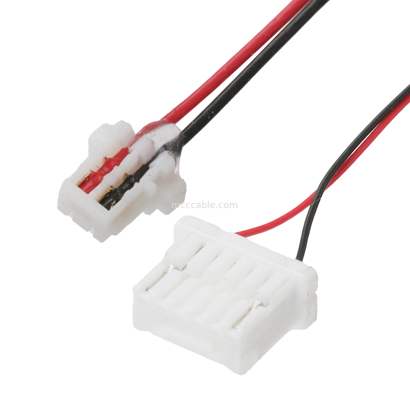 JSTワイヤーハーネス 0.8mmピッチ 2P 接触面 NSHR-6P 1.0mmブックル 受容器 切断可能なクリップ