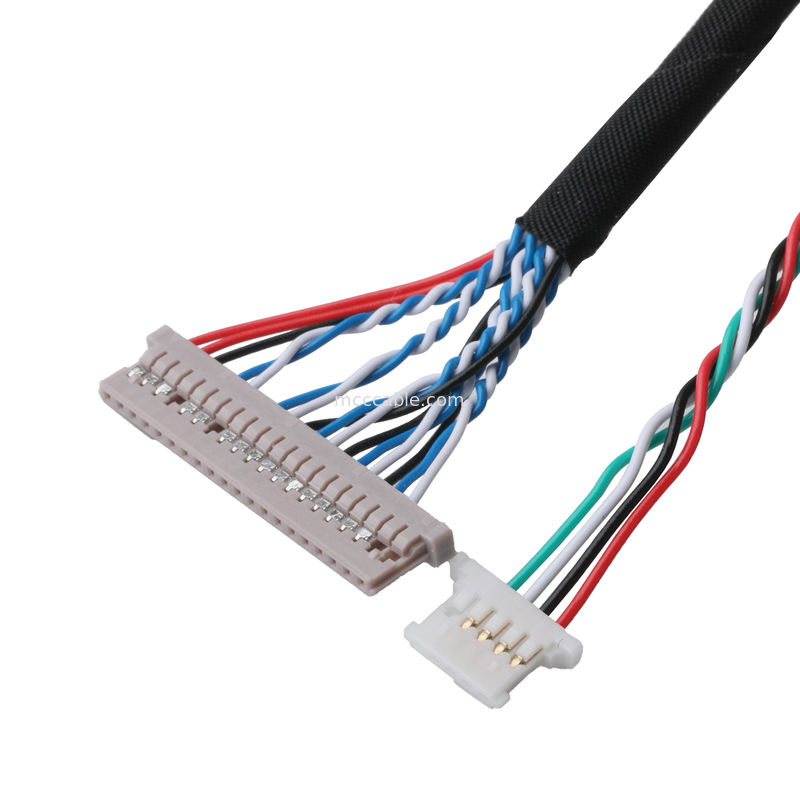 DF14-20P-1.25HからDH2.0-T端末とPH2.0-6P接続器信号データ転送LVDSケーブル接続器