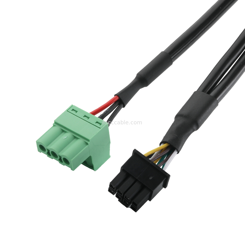 パーソナライズされた産業用ケーブルコネクタ DB-15P 女性からHSG 43025-0800ピッチ3.0mmと691352710003ピッチ5.8mm