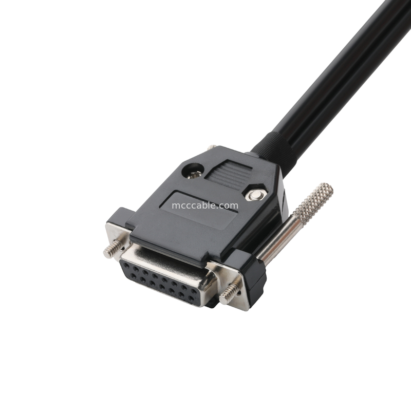 パーソナライズされた産業用ケーブルコネクタ DB-15P 女性からHSG 43025-0800ピッチ3.0mmと691352710003ピッチ5.8mm