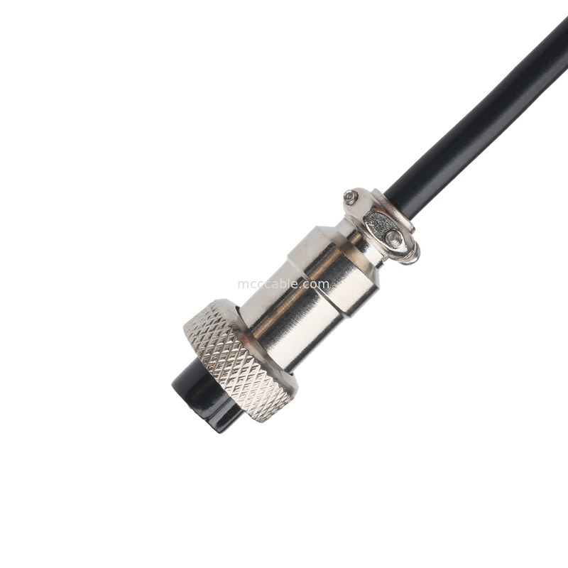 CLEAR PVC 30P D-SUB FEMALE to GX12 M12-2Pコネクタ カスタムケーブル組立コネクタ OEM/ODM