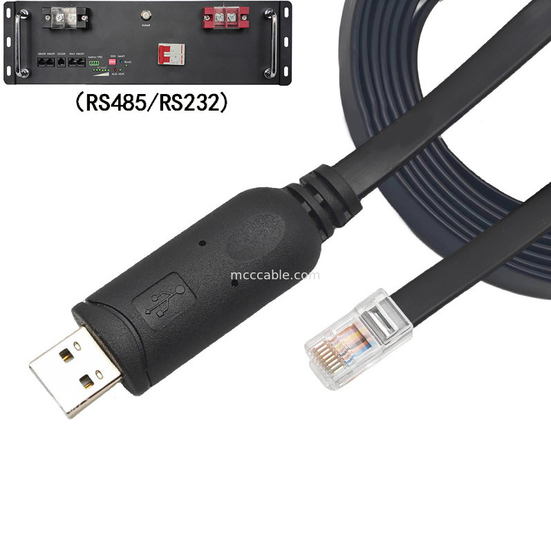 USB-A から RS485 RJ45 シリアルケーブル 8P8C RS485 通信設定デバッグラインと互換性