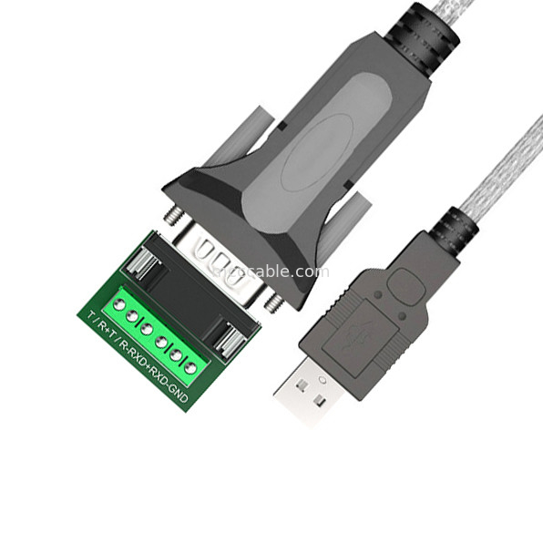 USB-A から RS485 シリアルポート DB9 産業用デジタル信号ケーブル,異なるインターフェースカスタマイズをサポート