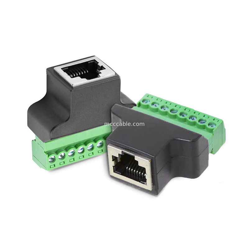 RJ45シリアルポートから8ピンスクリューターミナルコネクタ,RJ458p8cから8ピンボルトスクリューターミナルコネクタ