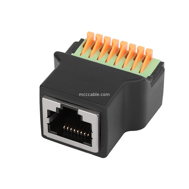 RJ45 プロトコル 8Pin コア ウェルディングなしのクイック接続端末 女性 8P8C クリスタルヘッドネットワーク,スレッド