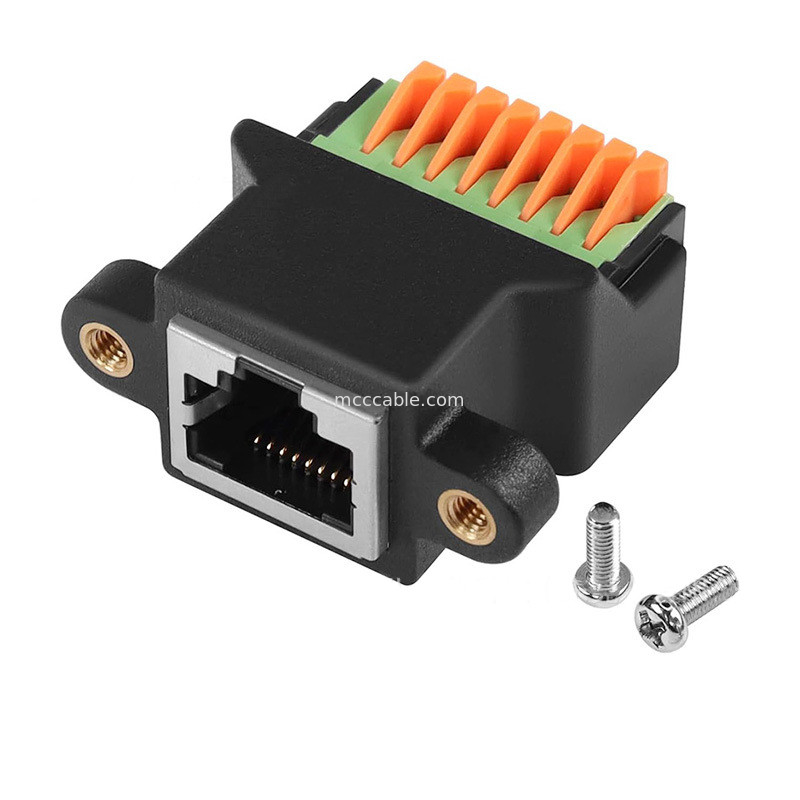 RJ45 プロトコル 8Pin コア ウェルディングなしのクイック接続端末 女性 8P8C クリスタルヘッドネットワーク,スレッド