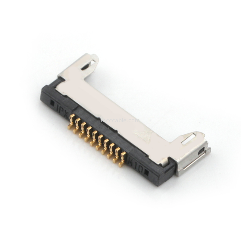 20345-010T-32R 20347-310T-12R 0.5mmのピッチ,水平交配型マイクロコアキシアルコネクター