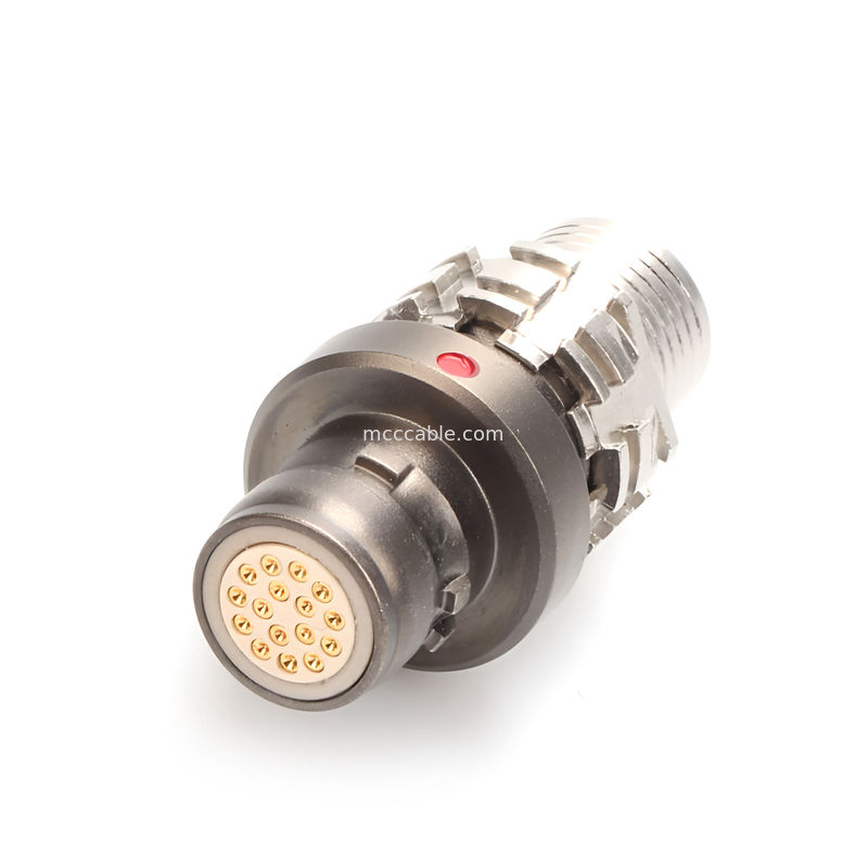 産業用Rシリーズ16P 男性と女性の軍事用防水コネクタ 保護レベルがIP6K8に達