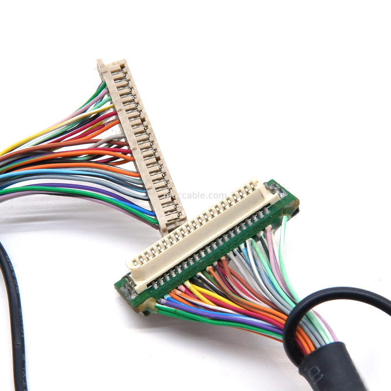 DF9 41P 工業用医療用ワイヤハース  DF9 41 ピン 画面表示ケーブル 女性 ホットプレス フラット接続