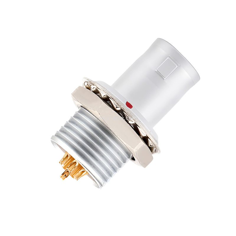 Bシリーズ プッシュ・プル・サークル・コネクタ 多コア型 2~32コア 溶接針コア (直角または角)