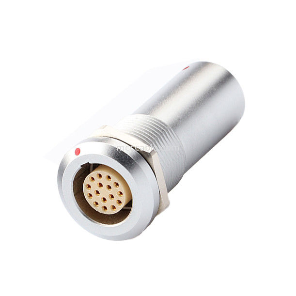 軍用産業医療用回形接続器BシリーズZ19 16P 固定ダブルパス,ナッツ固定,両端固定ピン