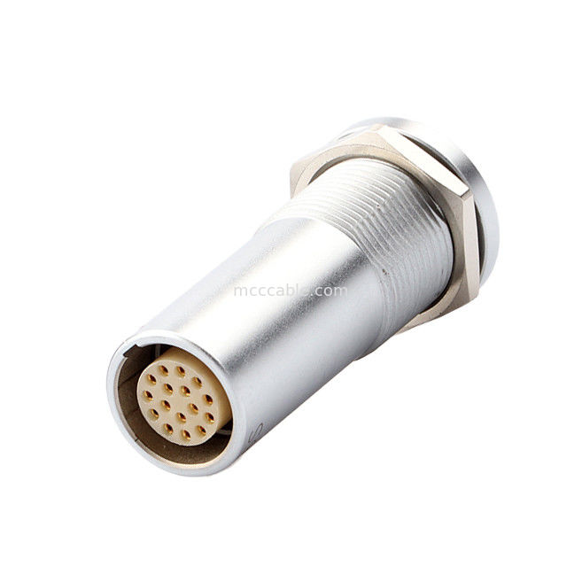 軍用産業医療用回形接続器BシリーズZ19 16P 固定ダブルパス,ナッツ固定,両端固定ピン