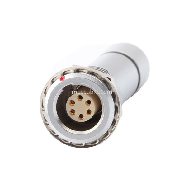 産業用防水円形接続器 Bシリーズ Z10 6P 女性室内ユニバーサルダブルナッツケーブルクランプ