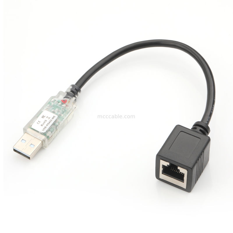 産業用カスタムケーブルアダプター USB-A RJ422 から RS232 ネットワークポート ネットワークエンジニアリング デバッグケーブル