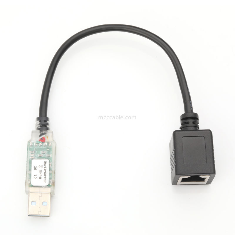 産業用カスタムケーブルアダプター USB-A RJ422 から RS232 ネットワークポート ネットワークエンジニアリング デバッグケーブル