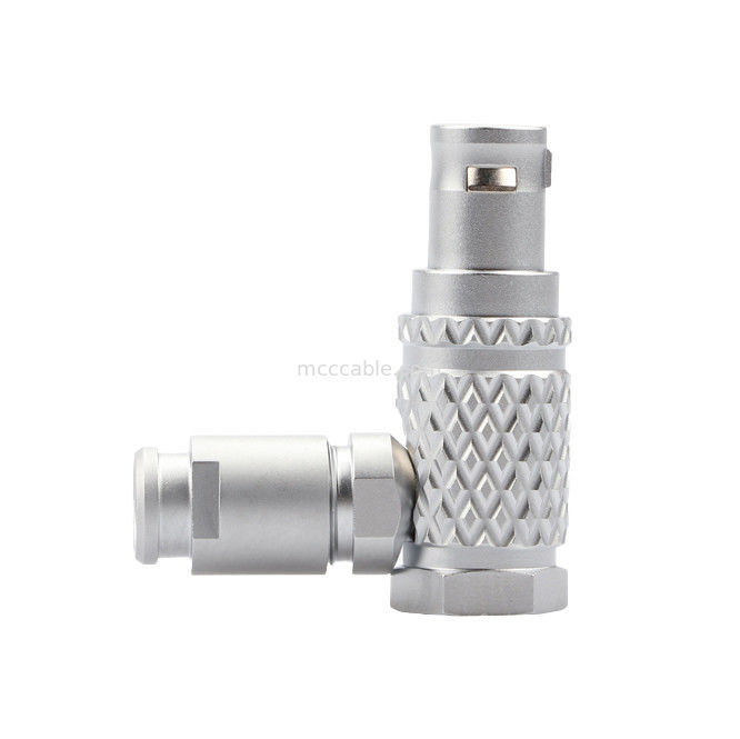 90°アングルプラグ T3 5Pin Bシリーズ 産業用制御用の円形プッシュプルセルフロックコネクタ