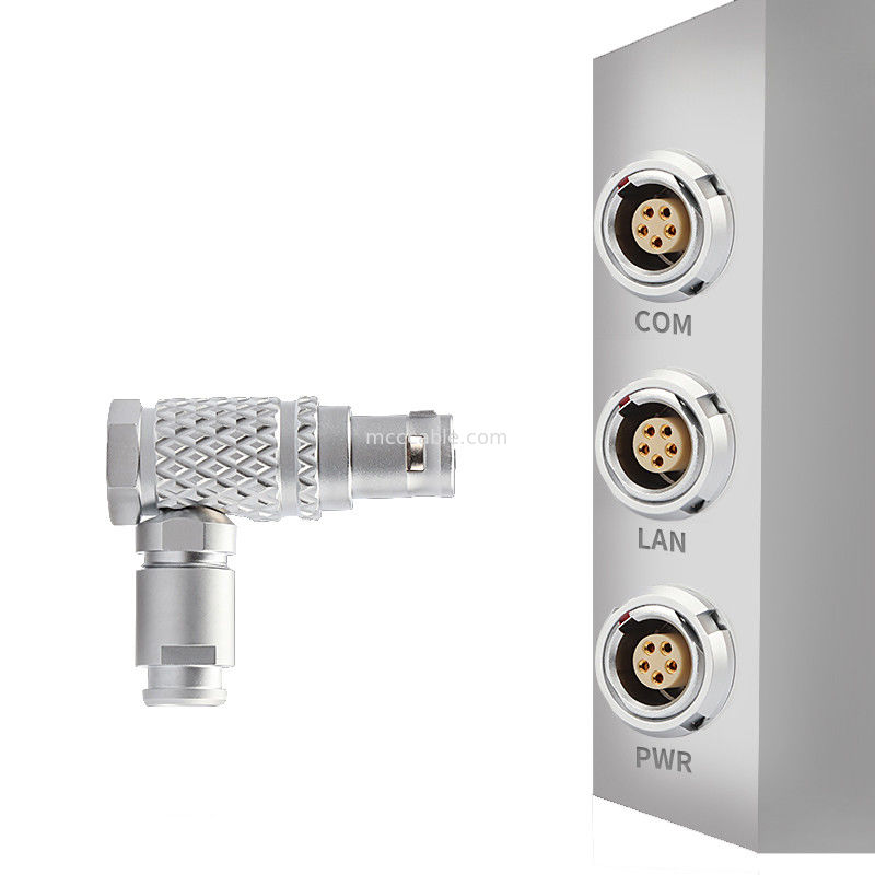 工業制御コネクタ Bシリーズ T3 5Pin 90°直角円形コネクタ