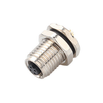 産業用円形防水コネクタ M5 コード-A 4Pin パネル フレンズ PCB 女性ソケット IP67