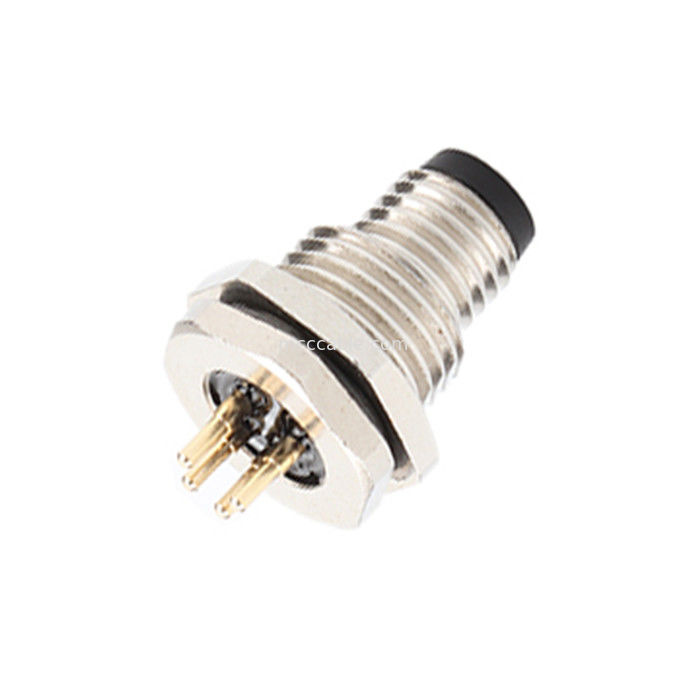 円形コネクタボード エンドシリーズ M8 4Pin パネルソケット パネルコネクタ フレンズ 男性PCBソケット,防水 IP67