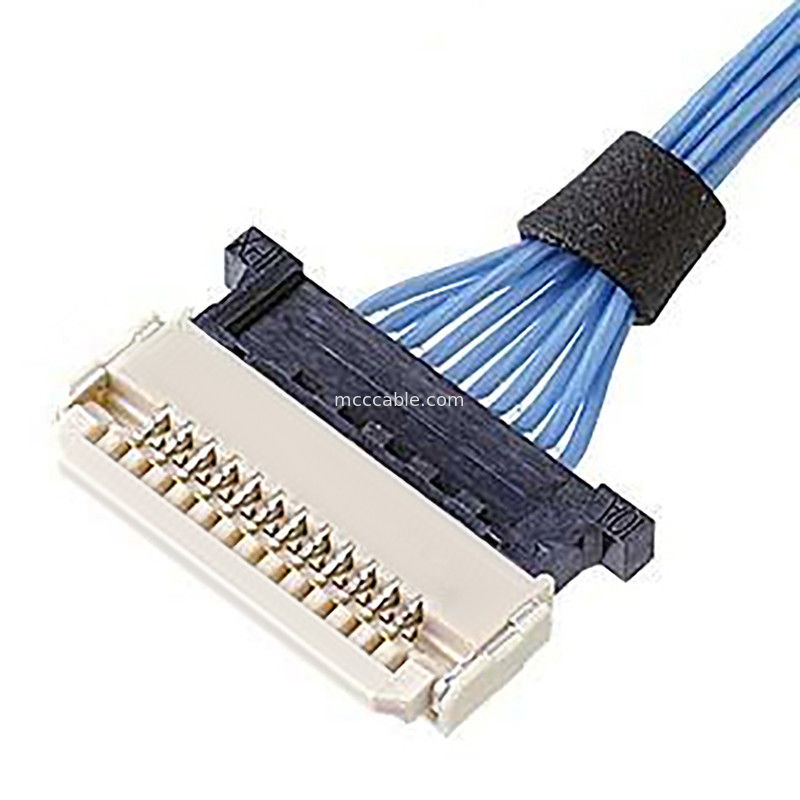 横軸マイクロコアシアルケーブル 0.5mm ピッチ DW-5 20598-008T-02 容器プラグ 8ピン