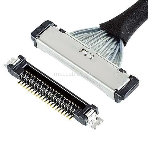 マイクロコアシアルケーブル 20380 50P接続器 20380-050T-06 Lvds 0.4mmピッチ