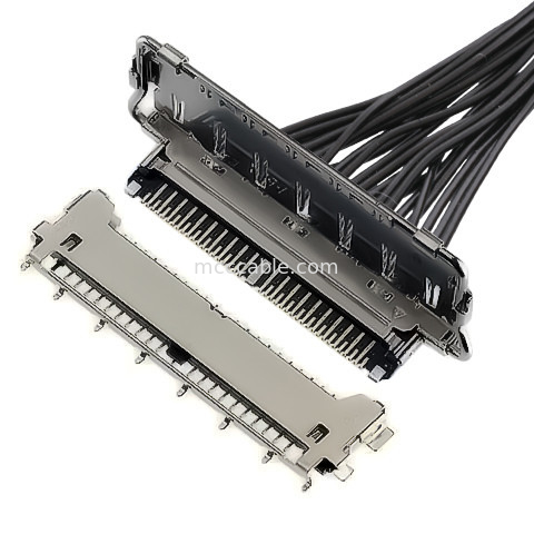 lvdsのコネクターは40ピンlvdsのコネクター20977-040T 040E 01の横の合うタイプにマイクロ同軸コネクターをタイプする
