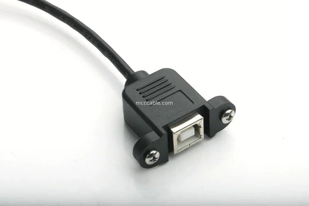 設置可能なUSBポートタイプB 女性パネルマウント アダプタUSBミニB 男性上角 WTH 鋳造