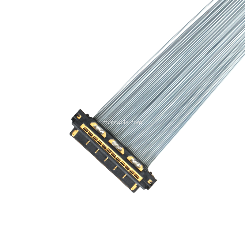 KEL XSL20-48S マイクロコアックスケーブル,0.25mmピッチ,44AWG PFA,ダブルUV接着剤