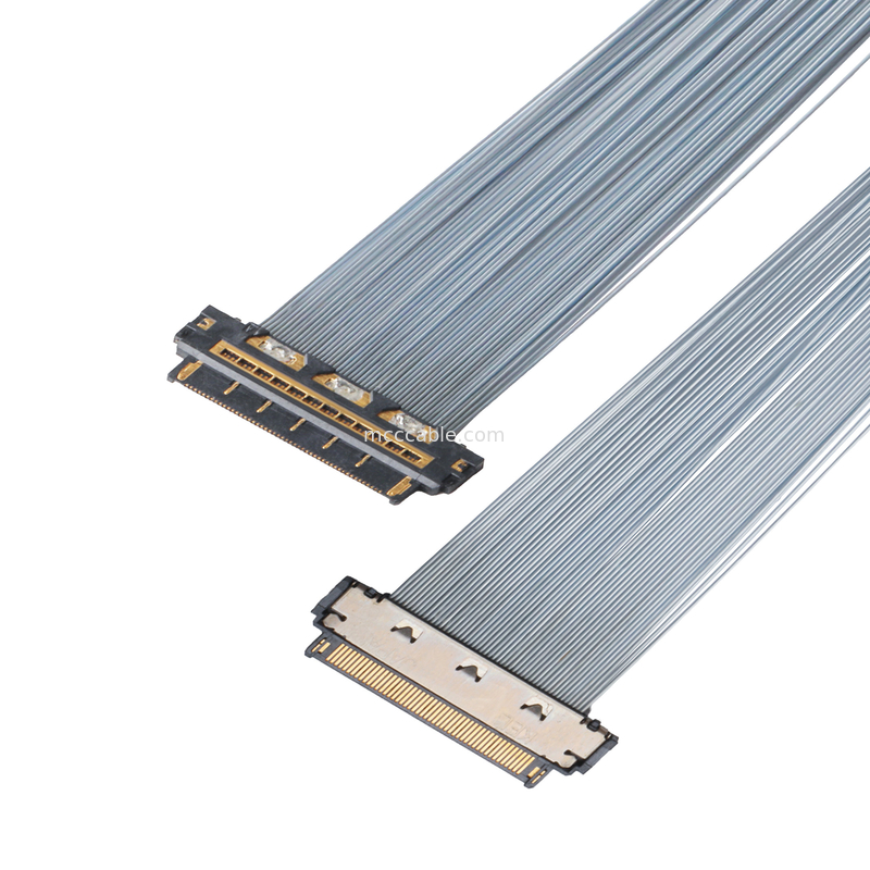 KEL XSL20-48S マイクロコアックスケーブル,0.25mmピッチ,44AWG PFA,ダブルUV接着剤