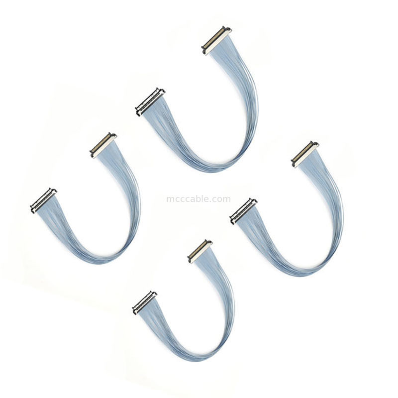 USL20-30SS-019C 0.4mm マイクロコアシアルケーブル 15μm コンタクト厚さ PTZカメラの耐久性