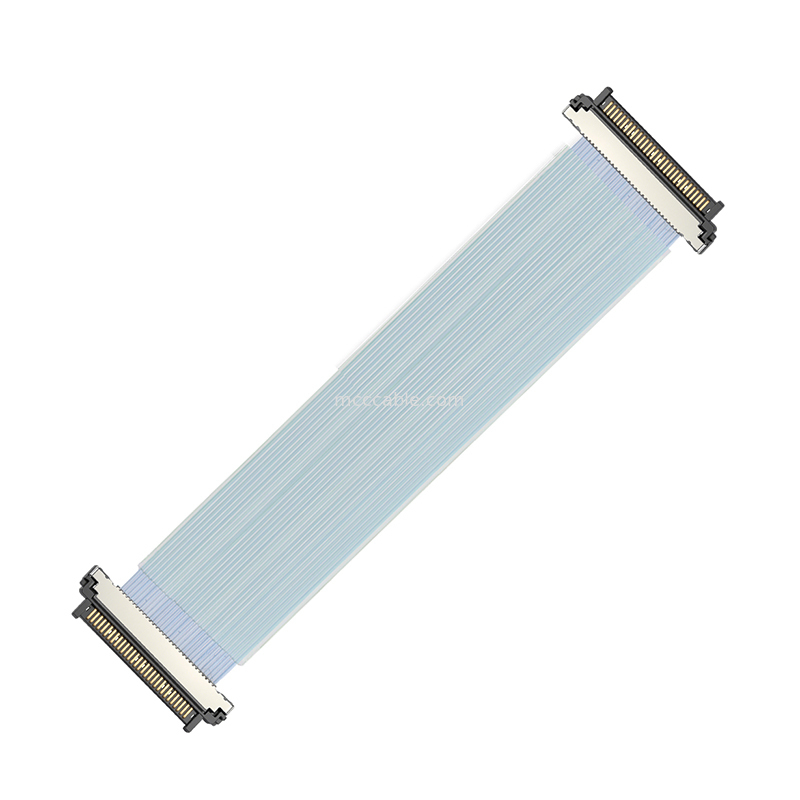 USL20-30SS-045CH 0.4mm マイクロコアックスケーブル組 PCIe Gen5-互換性 エッジAI処理モジュール