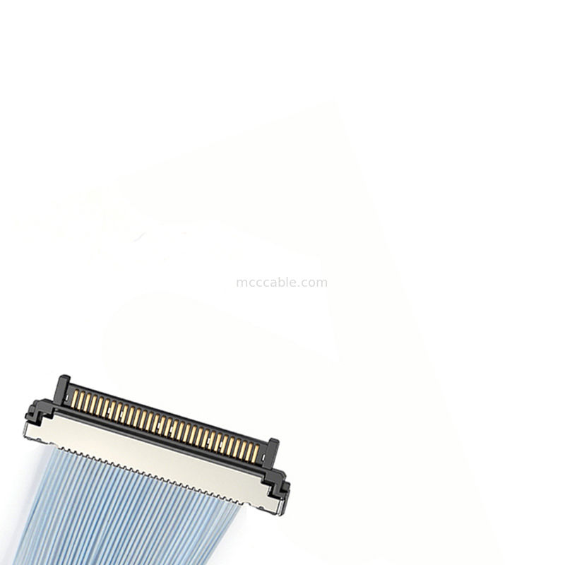 精度0.4mm USL20-30SS-016C マイクロ同軸ケーブル ZIFコネクタ 8MP+ 高解像度監視カメラ用