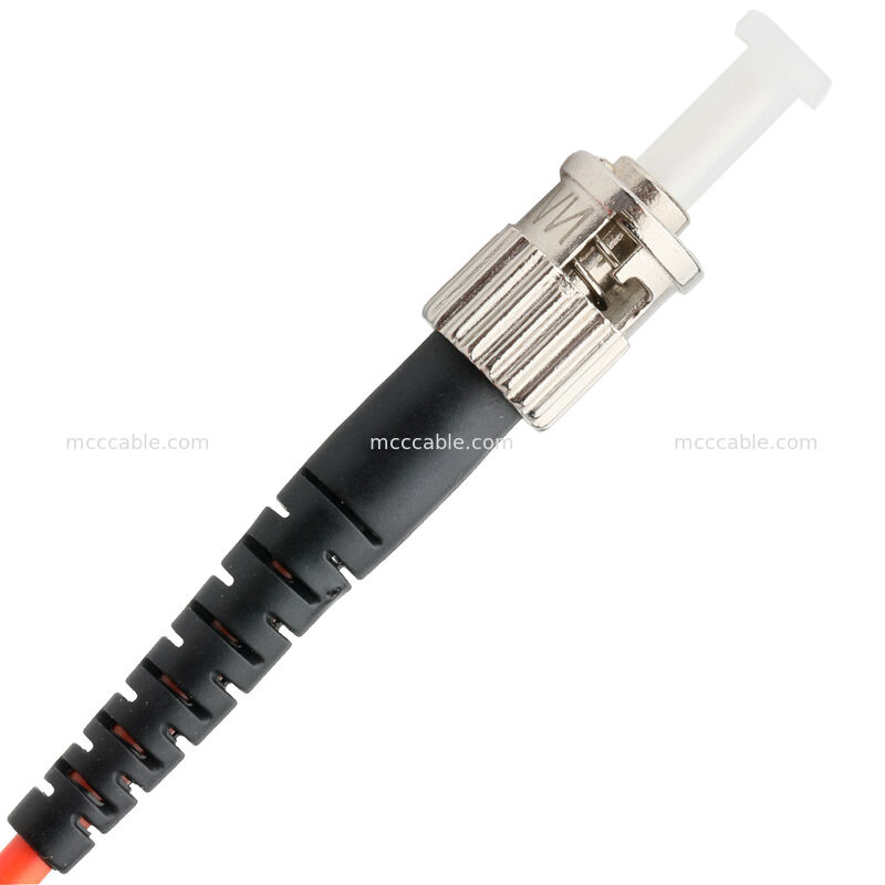 ST/PC Duplex Fiber Optic Patch Cable - MM 62.5/125 PVC Orange Jacket