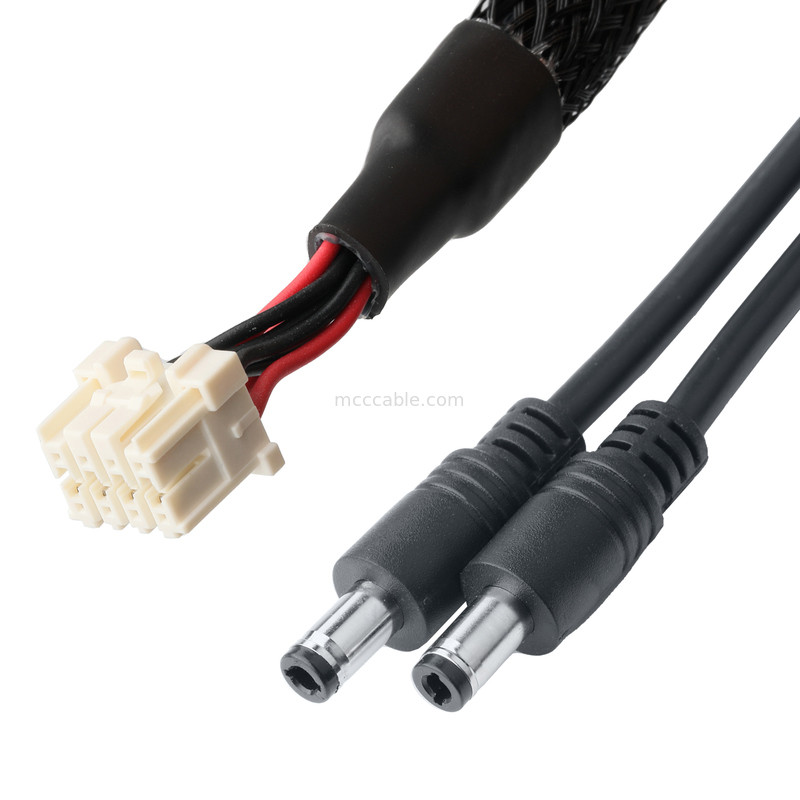 3.3mmピッチ - DCプラグ 2.5x5.5mm ケーブルアセンブリ - UL2464 20AWG PVC