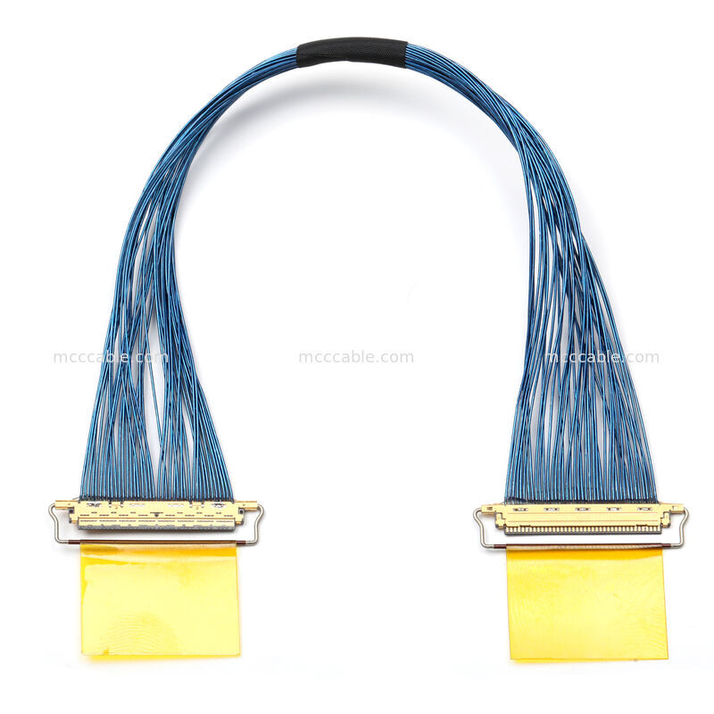 20453-040T-01コネクタ付きマイクロコアシアルケーブル組立て 定番OEM高速接続