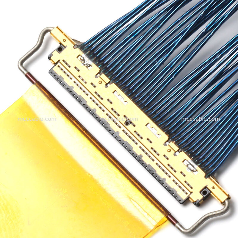 20453-040T-01コネクタ付きマイクロコアシアルケーブル組立て 定番OEM高速接続