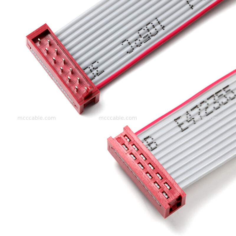 IDC フラットリボンケーブル組立て 2.54mm 双列接続器 オーダーメイドOEM